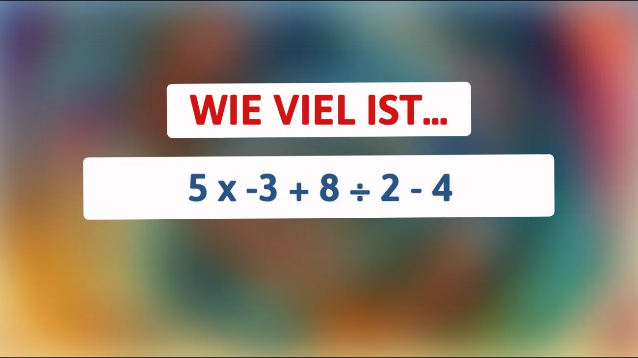 Bist du klug genug, um dieses mathematische Rätsel zu lösen? Teste dein Wissen!"