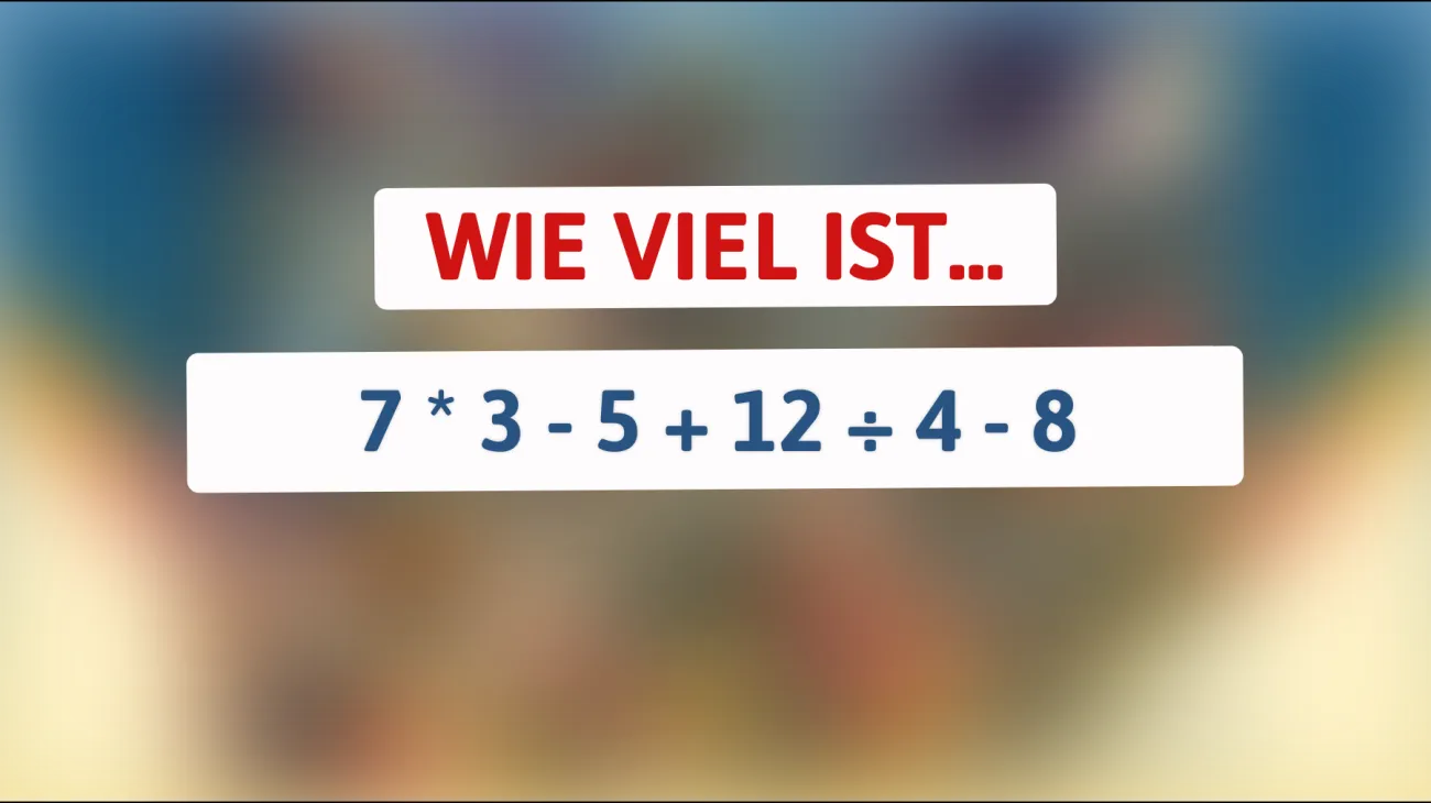 Nur 1 von 100 kann dieses Mathe-Rätsel knacken! Bist du klug genug, um die Herausforderung zu meistern?"