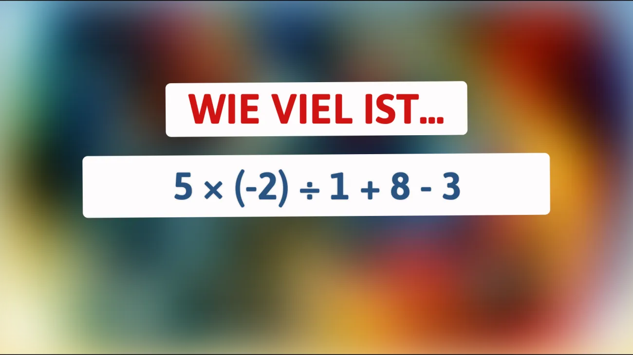 Nur die schlausten Köpfe können dieses mathematische Rätsel in Sekunden lösen! Schaffst du es?"