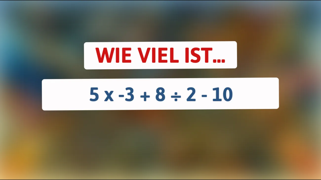Nur echte Genies lösen dieses Mathe-Rätsel in Sekunden! Schaffst du es?"